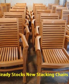Ready Stocks Teak Stacking Chair