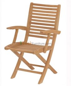 Teca Folding Arm Chair