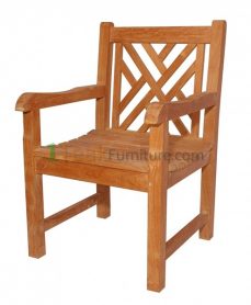 Teak Cross Java Arm Chair