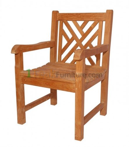 Teak Cross Java Arm Chair