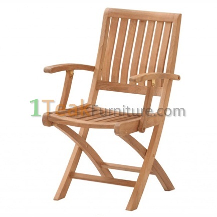 Teak Jakarta Folding Arm Chair
